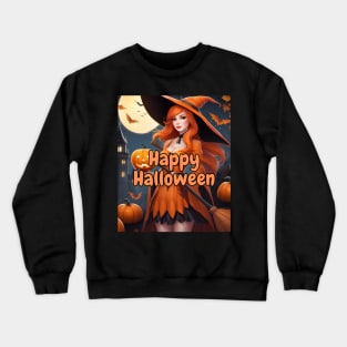 Halloween Witch Crewneck Sweatshirt